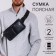 Board belt on lightning, 2 external pockets, black color