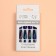 Poaring Failure Nails, 12 pcs, with adhesive plates, ballerina shape, black