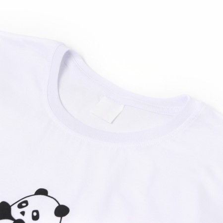 Female home set (T -shirt, shorts) "Panda", white/green color, size 52-1