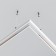 Corner Connector for the round low -profile busbar Exile, white