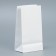 A package without handles “Happy New Year”, white, with embossing, 10 x 19.5 x 7 cm, New Year