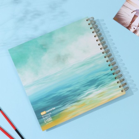 Photo album on spirals 20 sheets "Seagulls" volumetric element + 4 tabs 24x24 cm-8
