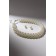 Set 2 objects: earrings, necklace "Giselle" solid thread, white color, 42 cm