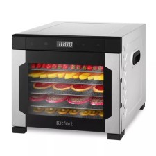 Sushilka for vegetables and fruits Kitfort KT-1963, 600 W, 6 tiers, black-silver