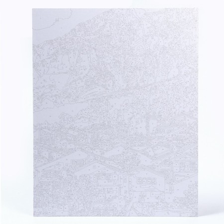 Picture on numbers on cardboard 40 × 50 cm "Mountain resort"-1
