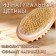 Brush massage bath made of natural bristles, with a handle, smooth