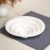 Plate "circles", ceramics, white, Iran