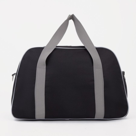 Sports bag with lightning, external pocket, gray/black color-1