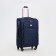 Small 24 suitcase "on lightning, code castle, with extension, blue color