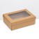 The box is folding, the lid is, with a window, craft, 24 x 17 x 8 cm