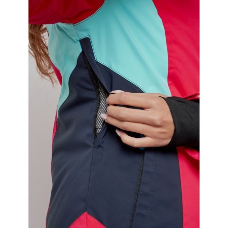 Ski jacket female winter, size 50, pink color-6