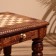 Chess table 37x37x40 cm, with figures, wood of shisham