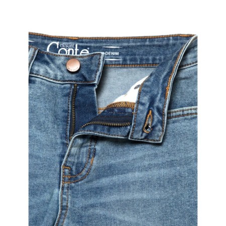 Women's jeans modeling Conte Elegant Skinny, size XS, color Acid Washed Mid Blue-4