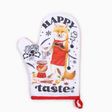 Варежка-прихватка "Happy new taste" 20х27см,100% п/э-1