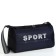 Sports bag with lightning, long belt, black/blue color