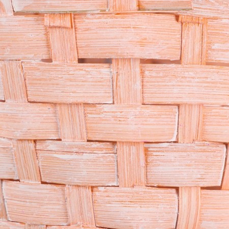 Wicker basket 13x9.5/28 cm, peach, bamboo-3