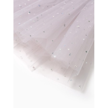 Children's skirt kaftan "stars" gray, length 30 cm-6