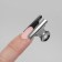 Clamps for nail extension, 2.2 cm, 10 pcs, silver color