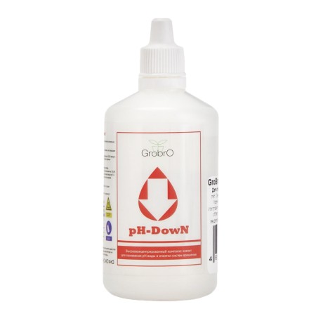 Fertilizer for hydroponics "Grobro" PH Down, 100ml