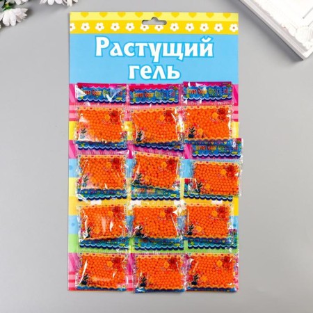 General gel Plain "Orange" set of 12 packages on blister 5 g 28x17 cm
