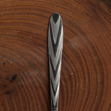 A spoon of a souvenir New Year with an engraving "Bullfinch", 3 x 14 cm-3