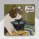 Icon "cat" with fish, black and gray black metal