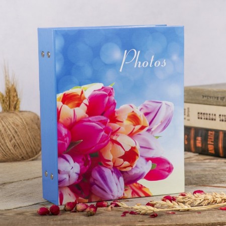 Photo album for 200 photos 10x15 cm "Flower collection-4" mix