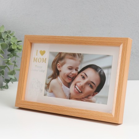 Photo frame Plastic 10x15 cm with the Passparte "Me and Mom" ​​23x15 cm-1