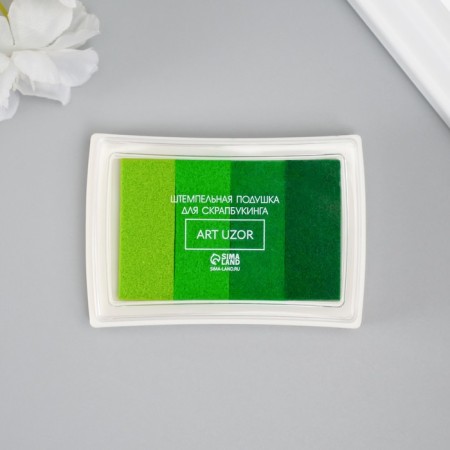 Stamping pillow 4 colors "Green Palette" 7.8x5.5x1.8 cm