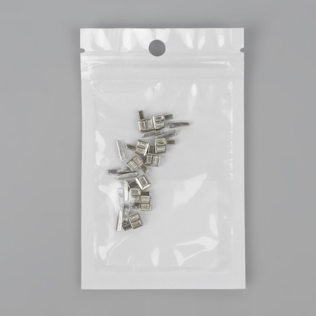 Lower limiter for lightning, with a nest, metal, No. 5, 10 pcs, Nickel color-2