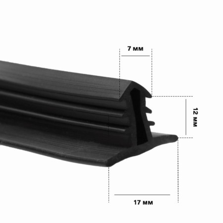 Lobic glass seal Torso, 1.6 m, black-1