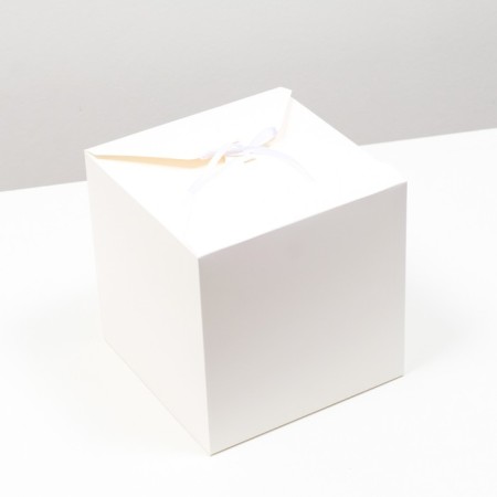 White folding box, 21 x 21 x 21 cm-1
