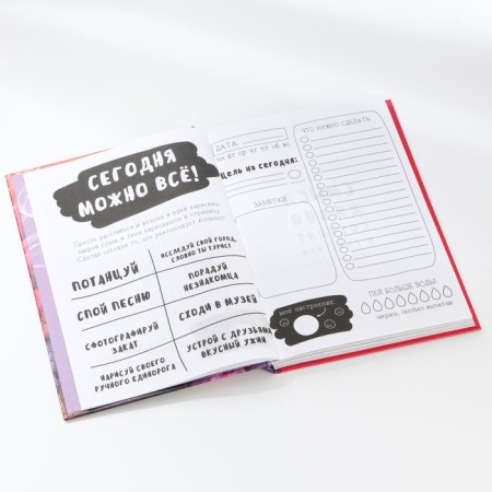 Creative diary, solid cover A5, 120 l. "Plan your life"-6