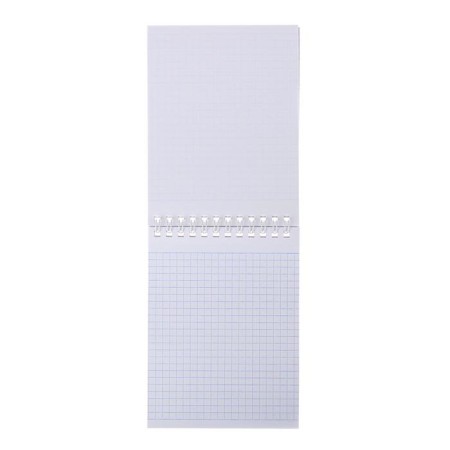 Notepad A6, 40 sheets, in a cage, on a crest, Metallic “purple”, boumville cover, offset block-1