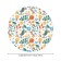 Tables on the table “Lun flowers”, round, oxford, elastic band, size 140x140 cm, diameter 105-120 cm