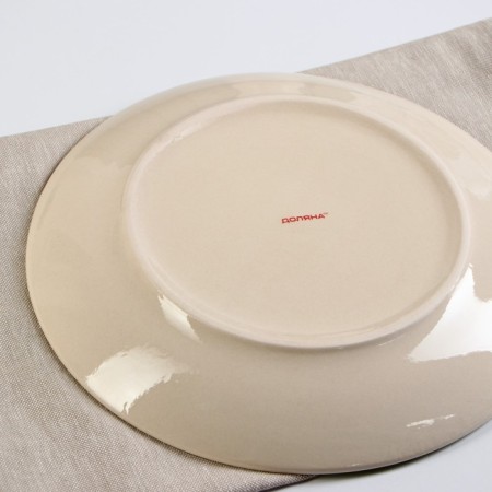 Board ceramic dining shares "sunflower", d = 27 cm, green color-3