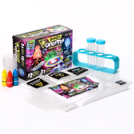 Set for experiments "Fixiopypes. Large set ", 12 experiments, fixtures, SIM card and Noler-1