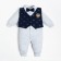 Combineson crumb I am "Crown costume", blue/gray, height 86-92 cm