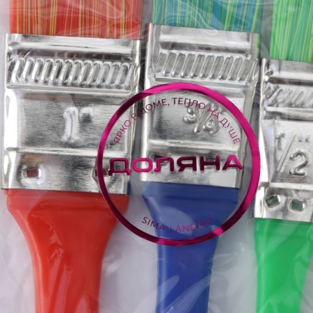 A set of confectionery brushes of Dolyan Rainbow, 3 pcs-5