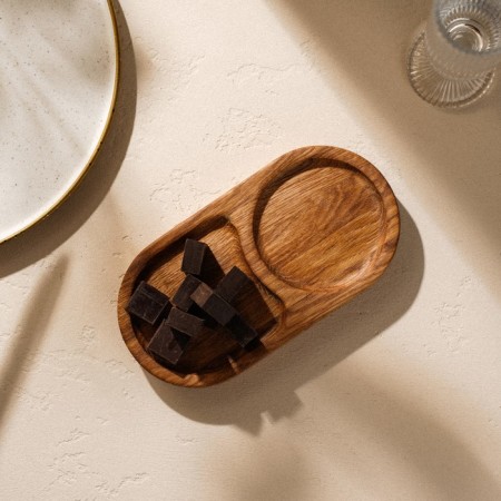 Oak tray with two Sima-Land Home compartments, 21 × 11 × 2 cm-6