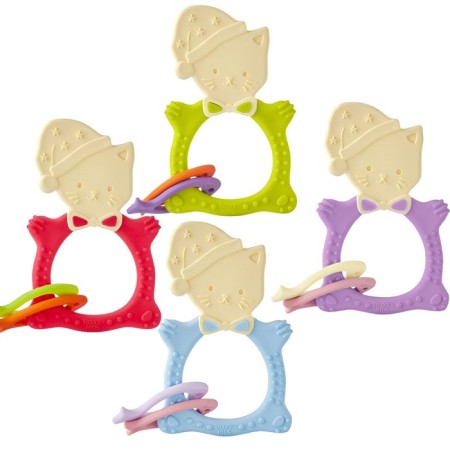 Silicone teething meow teether, university, mix color-6