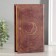 Safe-book wood, leatherette "month" volumetric embossing 21x13x5 cm