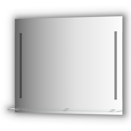 A mirror with a shelf of 90 cm, with 2 built-in LED lights 11 W, 90x75 cm, EvoForm