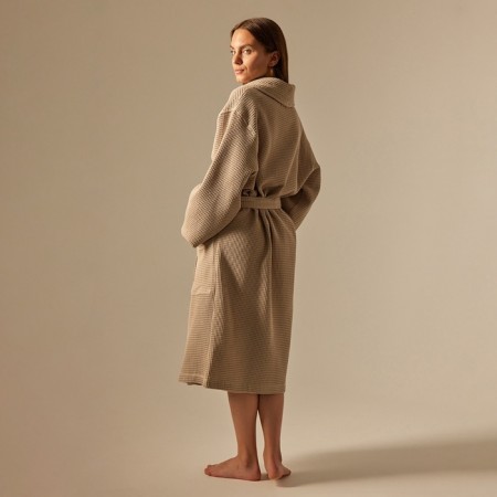 Welfare Women's bathrobe SL Home: Basic "Sabbia", size XL, 100% cotton, 300 g/m2-5