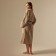 Welfare Women's bathrobe SL Home: Basic "Sabbia", size XL, 100% cotton, 300 g/m2