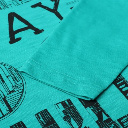 Longslit for a boy, emerald color, height 128 cm-2