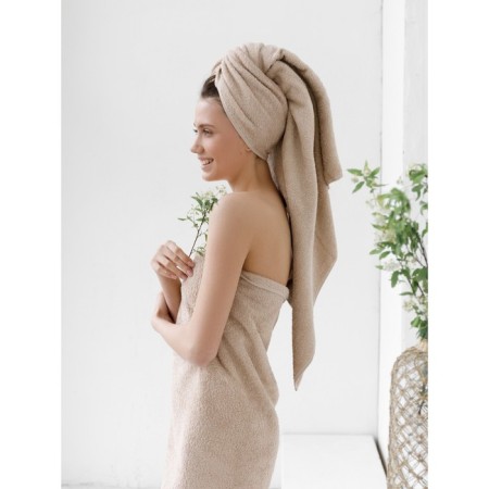 Terry towel Guten Morgen MoonLight, 400 grams, size 40x70 cm, beige color-1