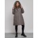 Coat insulated winter female, size 48, dark gray color