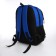 School backpack, 2 lightning departments, 3 pockets, black/blue color