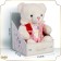Soft toy "Little Friend", Bear in a pink jacket